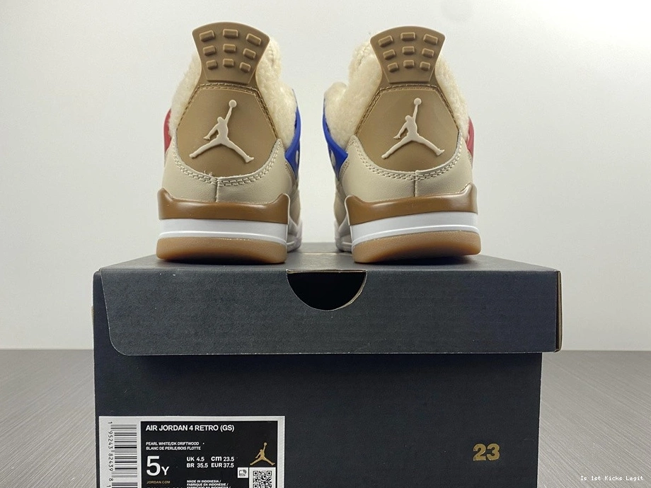 DC0790-103 Jordan Retro Blue 4 Shoes Beige Red Blue Air 1006